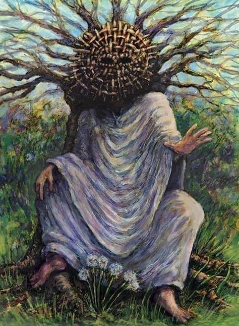 “Saint of the Wood” Brian Gomien (2020) Saint Artwork, Folk Horror, Arte Peculiar, Cosmic Horror, 다크 판타지, Occult Art, Creative Challenge, Arte Inspo, Creepy Art