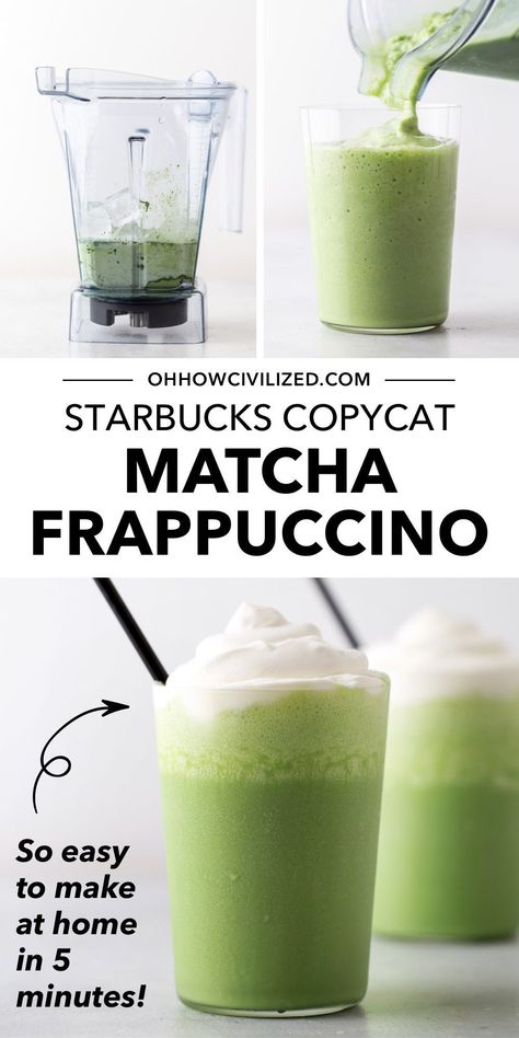 Matcha Frappe Recipe, Matcha Frappuccino Recipe, Matcha Green Tea Frappuccino, Starbucks Green Tea Frappuccino, Starbucks Matcha Green Tea, Green Tea Frappuccino, Matcha Frappuccino, Matcha Frappe, Matcha Drink Recipes