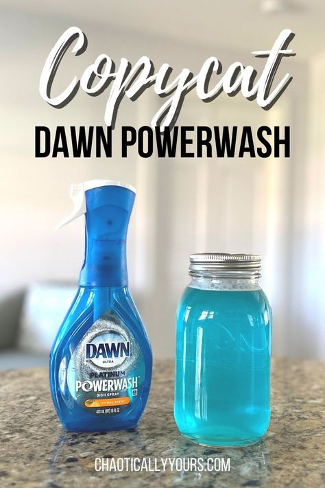 It's so easy to DIY Dawn Powerwash! Follow this simple recipe to make your own refills for this fantastic cleaning product! Homemade Dawn Powerwash Refill, Blue Dawn And Vinegar Cleaner, Homemade Dawn Power Wash, Diy Dawn Power Wash Spray Recipe, Homemade Dawn Powerwash, Dawn Spray Refill Diy, How To Make Dawn Power Wash Spray, Homemade Dawn Powerwash Spray, Dawn Powerwash Refill Diy Recipe