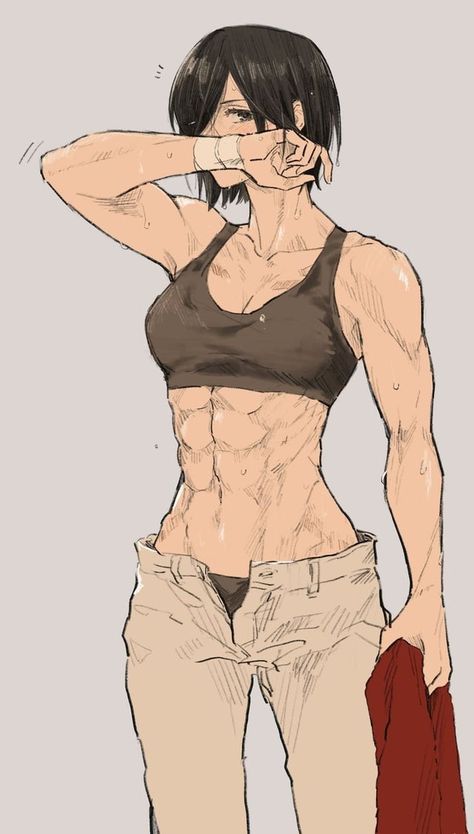 Tomboy Drawing, Whatsapp Wallpapers Hd, Tomboy Art, Anatomy Poses, Mikasa Ackerman, Muscle Girls, Body Drawing, Woman Drawing, Female Character Design