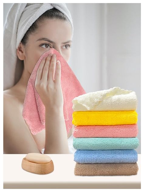 PRICES MAY VARY. Upgraded Fabrics Bring Exquisite Feeling -These wash cloths are made of upgrade coral fleece that is a new type of fabric. It’s no stimulation to the skin, each towel’s texture is delicate, lint-free, and fade-proof. Perfect fit for baby or sensitive skin, bring you a more comfortable face cleansing. Strong water absorption capacity-Face towels using new water absorption technology which is divided the long fiber into 8 parts of, enhancing the water absorption capacity,meet your picky bathroom cleaning needs. The set of 6 hand towels-Multiple coral bath towels meet your different using needs,like face towel for drying your face, or wash cloths for your body, different towels can fit any position, giving you a comfortable life. Fast Drying&Odour Resistant washcloths-Easy to Business Branding Inspiration, Comfortable Life, Face Cleansing, Wash Cloths, Bathroom Spa, Face Towel, Water Absorption, Soft Baby, Bathroom Cleaning