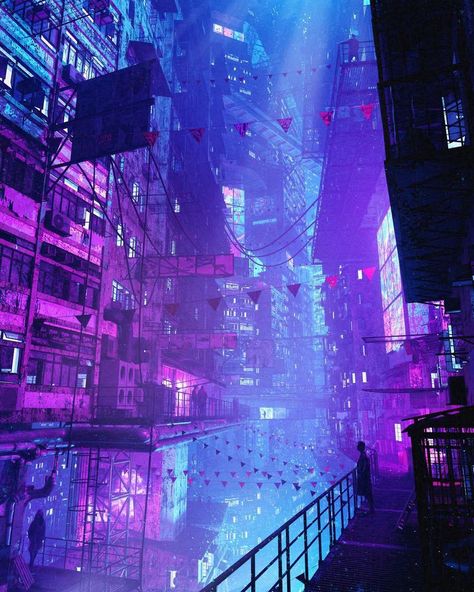 Neon Cyberpunk, Neon Noir, Sci Fi City, City At Night, New Retro Wave, Cyberpunk Aesthetic, Cyberpunk City, Arte Cyberpunk, Neon Aesthetic