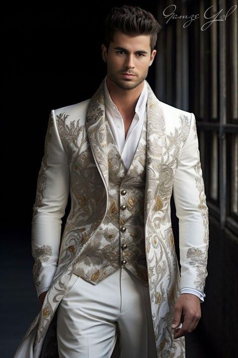 Steampunk Man, Tailored Fashion, Dress Suits For Men, Men Stylish Dress, Royal Outfits, Fashion Suits For Men, Groom Outfit, Image Editor, Men’s Suits