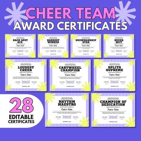 This Trophies & Awards item by FunPartyGamesCO has 30 favorites from Etsy shoppers. Ships from United States. Listed on Jun 12, 2024 Dance Team Superlatives, Cheer Awards Banquet Gift Ideas, Fun Cheer Awards, Cheer Banquet Award Ideas, Cheer Meet And Greet Ideas, Cheerleading Award Ideas, Cheer Banquet Awards, Dance Awards Ideas, Dance Team Awards Ideas