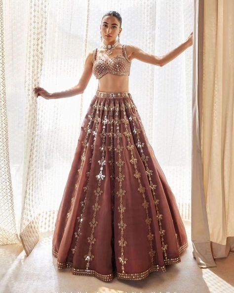 VISIT LIKE AND FOLLOW US For immediate response please call or WhatsApp us on +918099634110 Bridal lehenga.indianwedding lehenga.lehengalove.love.indianbridallehenga.indianware.saree.blouse,lehengalovers,indianbridalmakeup.bollywoodlehenga,haldi, Sangeet,haldidresses,bridalgagarhas, #lehenga #lehengalove #lehengalovers❤️❤️❤️ #lehengalovers #bridal #indianwedding #indiansaree #indianbride #indianbridalmakeup #indianbridalwear #bollywood #bigfatindianwedding #haldi #haldiceremony #usaindia... Mirror Work Indian Outfit, Dress For Bridesmaid, Beige Lehenga, Indian Fits, Vani Vats, Lehenga Dress, Indian Couture, Bridesmaid Outfit, Wedding Lehenga