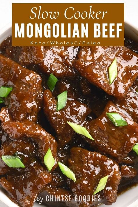 Chinese Slow Cooker Recipes, Crispy Mongolian Beef, Venison Recipes Crockpot, Beef For Dinner, Slow Cooker Mongolian Beef Recipe, Slow Cooker Mongolian Beef, Slow Cooker Venison, Mongolian Beef Recipe, Mongolian Beef Recipes