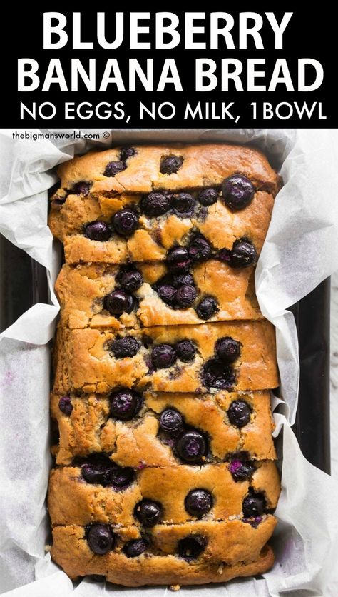 Healthy Blueberry Banana Bread, Banana Bread No Eggs, Blueberry Zucchini Bread, Blueberry Zucchini, Blueberry Banana Bread, Banana Blueberry Muffins, Blueberry Bread, Healthy Blueberry, Vegan Blueberry