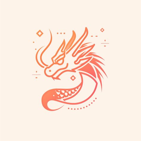 A cheerful Chinese dragon logo, designed with soft, simple lines in a modern geometric composition, subtly incorporating the company name LOONGX Fusion. The design is minimalist, using minimal shapes to depict the dragon's features. Avoiding complexity and detailed work. Created Using: digital minimalism, geometric simplicity, bright color palette, soft lighting, clear and soft lines, minimalistic sketch, integrated typography, high-definition, natural look --v 6 Logo Chinese Design, Dragon Illustration Design, Writing Dragons, Geometric Dragon, Dragon Logo Design, Ink Dragon, Chinese Dragon Design, Red Chinese Dragon, Dragon Line