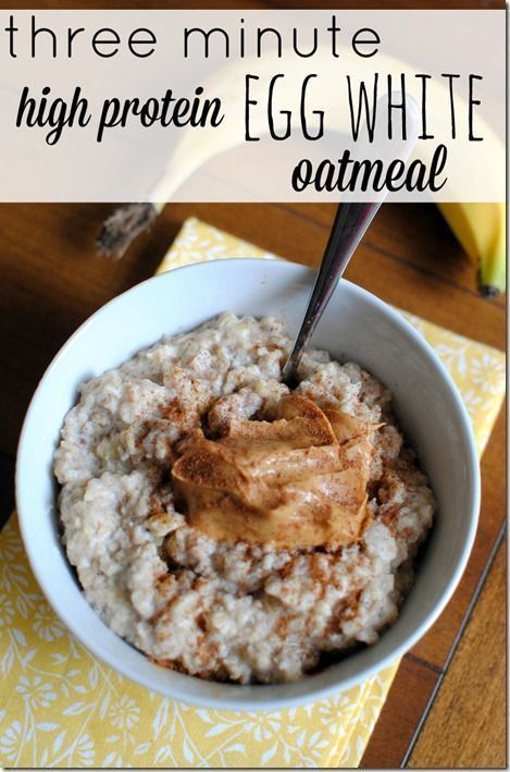 Egg White Oatmeal, Protein Egg, Pancakes Protein, Bowl Of Oatmeal, Protein Muffins, Oatmeal Recipe, Protein Packed Breakfast, God Mat, Egg White