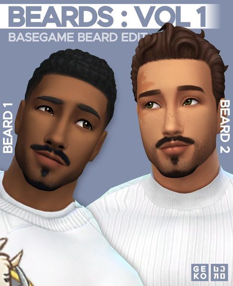 Sims 4 Facial Hair Cc, Sims 4 Hair Male, Bearded Dragon Care, Play Sims 4, Sims 4 Anime, Pelo Sims, The Sims 4 Packs, Sims 4 Mm Cc, Sims 4 Body Mods