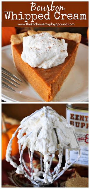 Pumpkin Pie With Bourbon Whipped Cream, Pumpkin Pie Whipped Cream Recipe, Fall Whipped Cream, Whipped Cream For Pumpkin Pie, Pumpkin Pie Whipped Cream, Whipped Cream For Pie, Bourbon Whipped Cream Recipe, Lodge Recipes, Bourbon Pumpkin Pie