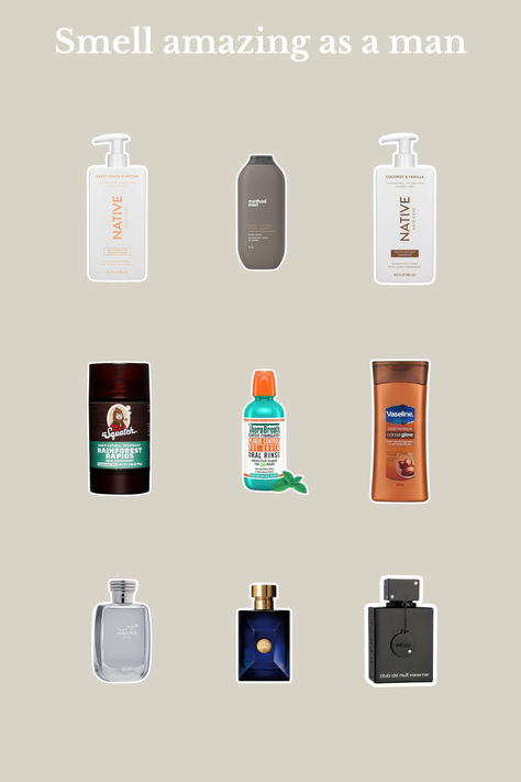 Discover the secrets to smelling irresistible! From choosing the right cologne to mastering personal hygiene, our expert tips will keep you fresh and confident. Click to explore the best grooming products and routines every man needs. #MensFragrance #GroomingTips #MensHygiene #SmellGood #MensStyle Mens Hygiene Essentials, Mens Body Care Products, Mens Shower Products, Mens Smell Good, Men Smell Good Routine, Men’s Hygiene Aesthetic, How To Smell Good Men, Body Care Men, Hygiene Products Men