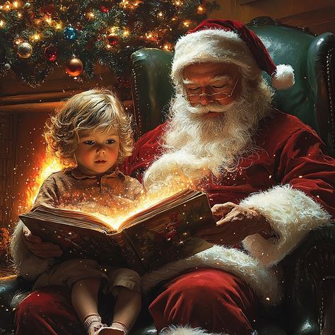 Santa 603 | What story would you like to hear Santa read? #Christmas storytime #santaclaus | Instagram Santa Reading, Santa Claus Pictures, Baby Santa, Merry Christmas Pictures, Santa Art, Santa Pictures, Christmas Ephemera, Moms Favorite, Old Christmas