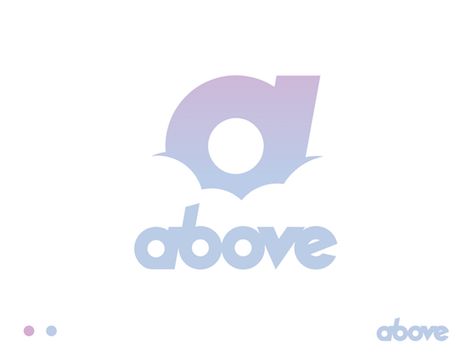 Above Logo by Ron Archer Cloud Logo Aesthetic, Icloud Logo, Cloud Branding, Sky Branding, Dream Logo Design, Archer Logo, Cloud Logo Design, Cloud Typography, Word Cloud Design