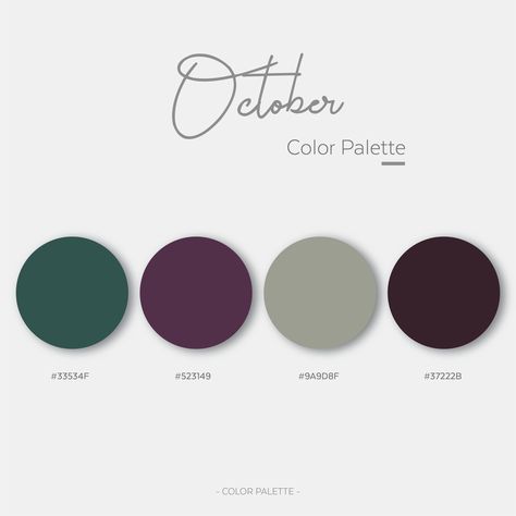 December Color Palette Hex Codes, February Color Palette, September Color Palette, October Color Palette, Goodnotes Color Palette, October Colors, Color Hunt, Halloween Color Palette, February Colors