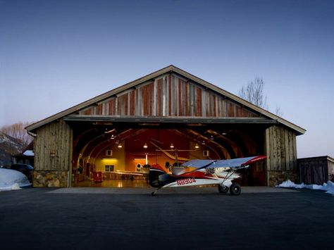 TheRefugeAirRanch Private Residential Fly-In Sporting Community at Alpine Airport, Wyoming near Jackson Hole | Browse our Photo Gallery Hanger Homes, Airplane Hanger House, Airplane House, Hangar House, Hangar Home, Hangar Homes, Airplane Hanger, Hanger House, Aircraft Hangar