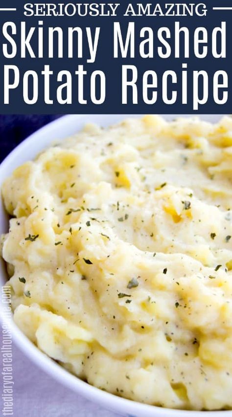 Ww Mashed Potatoes, Healthier Mashed Potatoes, Ww Sides Dishes, Ww Side Dishes, Ww Potatoes, Low Carb Menu, Ww Sides, Ww Dinners, Healthy Mashed Potatoes