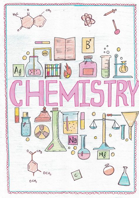 Chemistry Drawing, Peraturan Kelas, Book Cover Page Design, Creative Book Cover Designs, Chemistry Projects, Jee Mains, Project Cover Page, Organizator Grafic, Book Art Projects