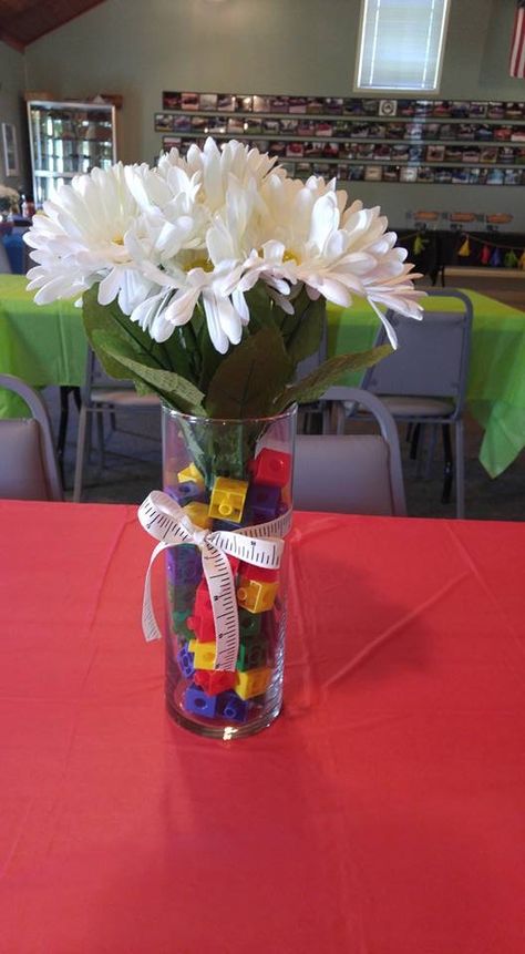 Fundraising Centerpiece Ideas, Teacher Centerpieces Table Decorations, School Centerpieces Table Decorations, Graduation Party For Teacher, Teacher Themed Party, Teacher Centerpieces, Teacher Shower Party, Teacher Graduation Party Ideas, Teacher Themed Graduation Party