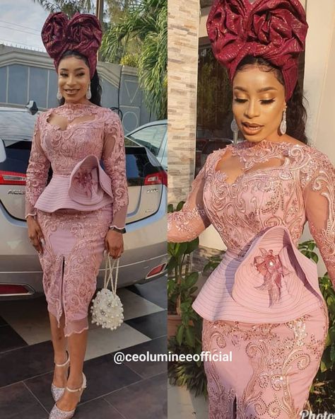 Aso Ebi Creativity to the 🌍! on Instagram: “She did that!😍💕 @olaitansugar in @ceolumineeofficial” Formal Evening Dresses Long, African Lace Styles, Lace Gown Styles, Lace Dress Styles, Nigerian Lace, African Lace Dresses, Dress African, Lace Formal Dress, Lace Styles