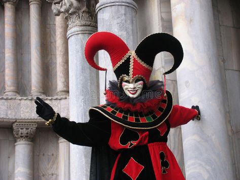 Carnival: joker mask in front of pillars. Carnival of Venice, Italy: Person wear , #SPONSORED, #Venice, #pillars, #Person, #Italy, #joker #ad Joker Mask, Venice Carnival Costumes, Jester Costume, Pierrot Clown, Costume Carnaval, Costume Venitien, Venice Mask, Venetian Carnival Masks, Venetian Carnival