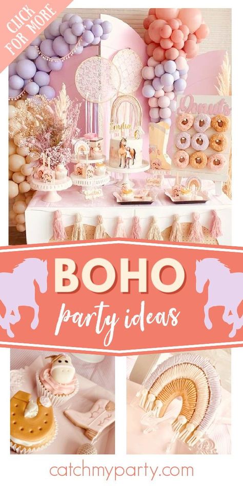 Spirit Themed Birthday Party Girl, Horse Birthday Party Ideas Girl, Spirit Birthday Party Ideas, Spirit Birthday Party, Girl Horse Birthday Party, Horse Theme Birthday Party, Spirit Birthday, Horse Party Favors, Kids Party Snacks