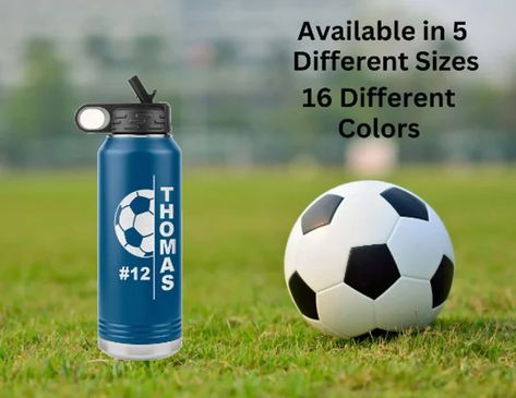 DabbleInDreams - Etsy Soccer Team Water Bottles, Soccer Water Bottles, Student Water Bottles, Team Water Bottles, Cheer Coach Gifts, Soccer Coach Gifts, Water Bottle Personalized, Water Bottle Gift, Soccer Coach