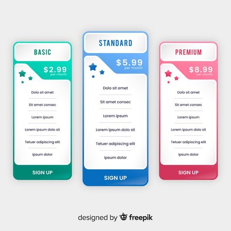 Creative Price List Design, Price Template Design, Package Price List Design, Price Poster Design, Price List Design Ideas, Pamplet Design, Web Design Pricing, Price Table, Ux Design Trends