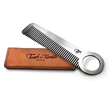 Amazon.com : Tough & Tumble Metal Comb"The Revolve" with Leather Sheath : Beauty Beard Accessories, Sally Beauty Supply, Wood Comb, Beard Comb, Metal Comb, Hand Therapy, Canister Vacuum, Beauty Gadgets, Hair Care Products