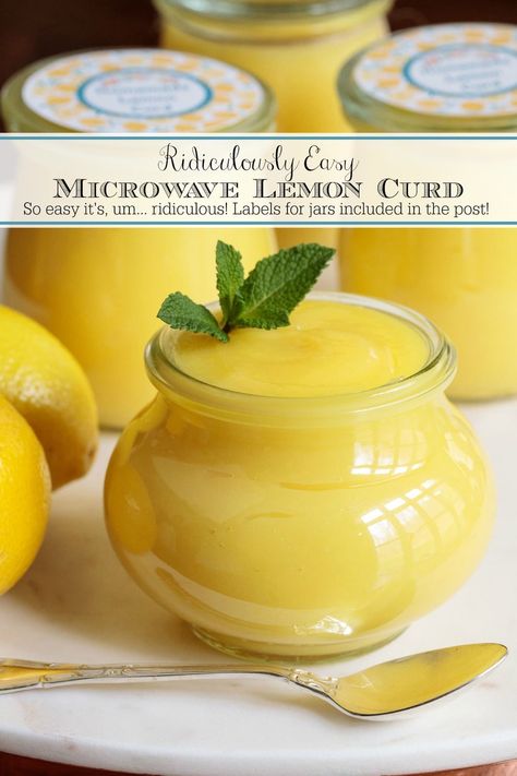 Ridiculously Easy Microwave Lemon Curd Citron Recept, Microwave Lemon Curd, Easy Lemon Curd, Homemade Lemon Curd, Lemon Curd Recipe, Lemon Dessert Recipes, Curd Recipe, Lemon Flavor, Fruit Breakfast