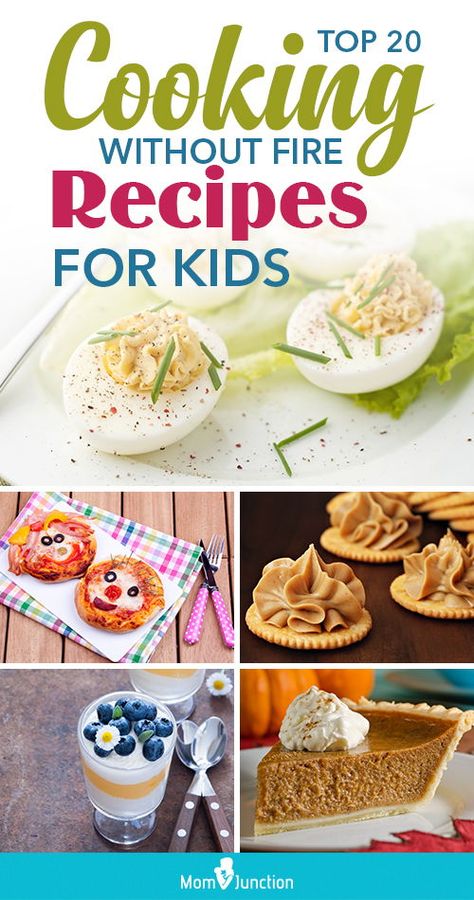 Wondering how to cook without fire? MomJunction brings you 20 lip-smacking cooking without fire recipes for kids that can be cooked without gas or flame. Teach your kids these easy fireless recipes, and they will not bother you to prepare a new snack every day, as they can do it by themselves! Flameless Cooking For Kids, Cooking Without Fire Ideas, Fireless Cooking For Kids, Recipes For Preschoolers, Fireless Cooking Ideas, Desserts To Make With Kids, Cooking Without Fire Desserts, Fire Desserts, Food Without Fire