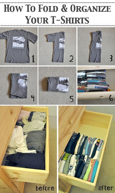 How to organize and fold your t-shirts. Read these tips and hacks for organizing a small closet space and coming up with a simple storage solution for someone who loves wearing t-shirts everyday. #listoic #organization #closetorganizer #clutter #tidyingup Organiser Son Dressing, Nursery Closet Organization, Closet Diy, Small Closet Space, Cute Diy Projects, Clothes Closet Organization, Nursery Closet, Organisation Hacks, Closet Organization Diy