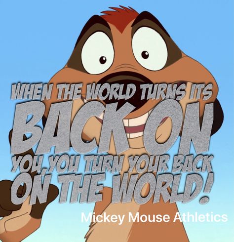 "When the world turns its back on you, you turn your back on the world!" - Timon from The Lion King #disneyqoutes #timonadvice #whentheworldturnsitsback When The World Turns Its Back On You, Old Soul Quotes, Christmas Vacation Quotes, Christmas Vacation Movie, Christian Quotes Wallpaper, Explore Quotes, Vacation Quotes, Best Quotes Ever, Soul Quotes