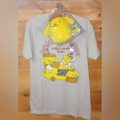 Pompompurin Size Medium T-Shirt & 7" Squishmallow! Nwt! Free Gift Included! Sanrio Pompompurin, Hello Kitty Friends, Free Gift, The Golden, Free Gifts, Golden Retriever, Hello Kitty, Kitty, Size Medium