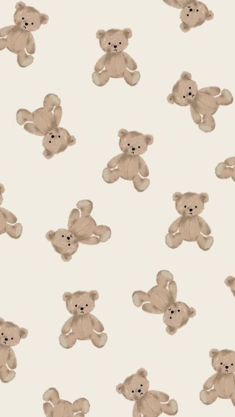 Cute Home Screen Wallpaper, M Wallpaper, Teddy Bear Wallpaper, Floral Wallpaper Iphone, Simple Phone Wallpapers, Imagine If, Cute Simple Wallpapers, Phone Wallpaper Patterns, Bear Wallpaper