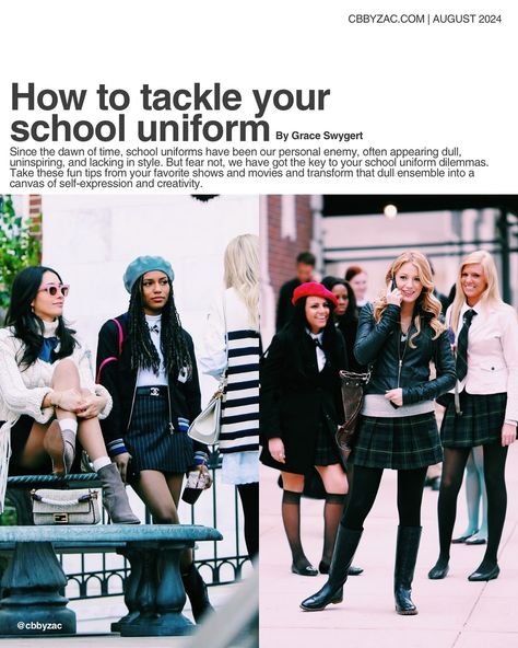 School is back in session, which sadly means it’s time to bring back the much-dreaded school uniforms. We’ve heard your complaints, so we made the perfect list to turn you into your school’s fashionista. Explore these six simple tips that will teach you all about adding personal style into your school wardrobe 📚🤍✏️ School Uniform Styling, Styling Uniform, Preppy Bedroom Decor, Preppy Bedroom, School S, Make School, We Movie, School Uniforms, Fashion Mistakes