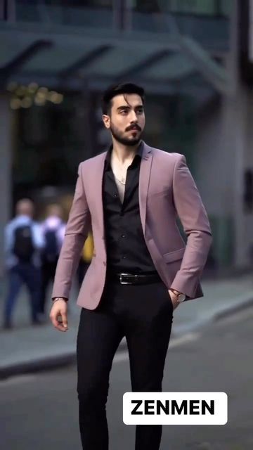 Pink Blazer Outfit Men Wedding, Black Blezars Outfits For Men, Farewell Dress For Boys, Men Wedding Outfit Guest Casual, Blazers For Men Wedding Suits, Cool Prom Outfits For Guys, Men Blazer Outfit Casual, Mens Blazer Outfit, Men Dressing Style