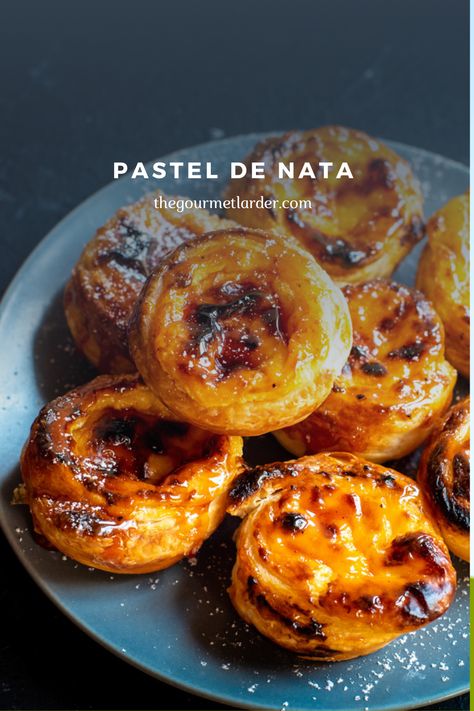 Portugese Tarts Easy, Portuguese Milk Tarts, Portuguese Tarts Recipe, Custard Cups Recipe, Portugese Custard Tarts, Portuguese Pastries, Portuguese Tart, Natas Recipe, Portuguese Custard Tarts