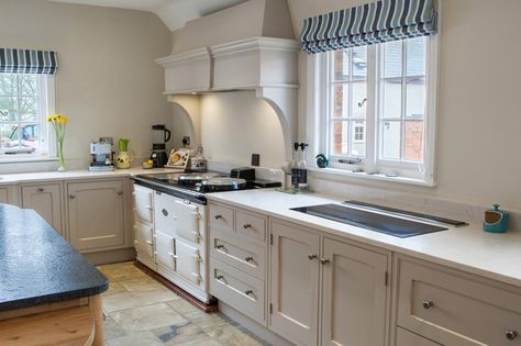 Oak and Painted Elephants Breath | Harborough Kitchens Elephant Breath Kitchen Cabinets, Elephants Breath Kitchen Cabinets Farrow Ball, Elephants Breath Kitchen, Kitchen Cabinets Farrow And Ball, Farrow And Ball Kitchen, Painted Elephants, Aga Kitchen, Colour Kitchen, Well House