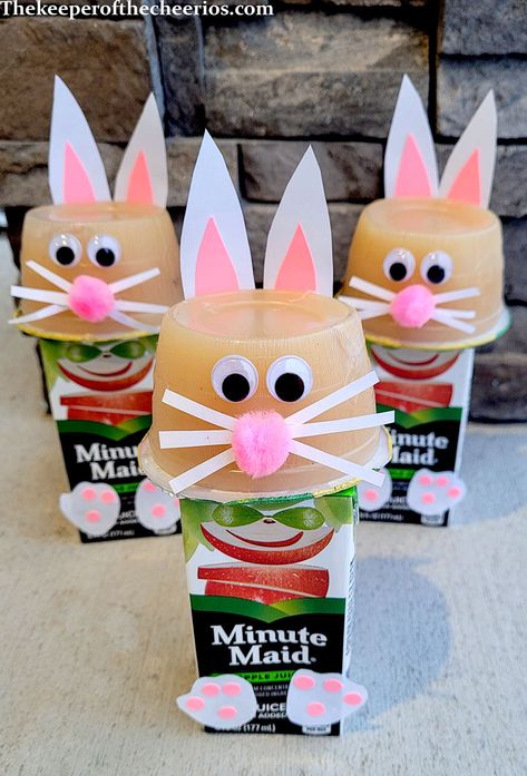 Bunny Juice Boxes, Easter Classroom Treats, Easter Party Snacks, Reindeer Brownies, School Easter Party, Gingerbread Craft, Class Snacks, Nutcracker Party, Easter Classroom