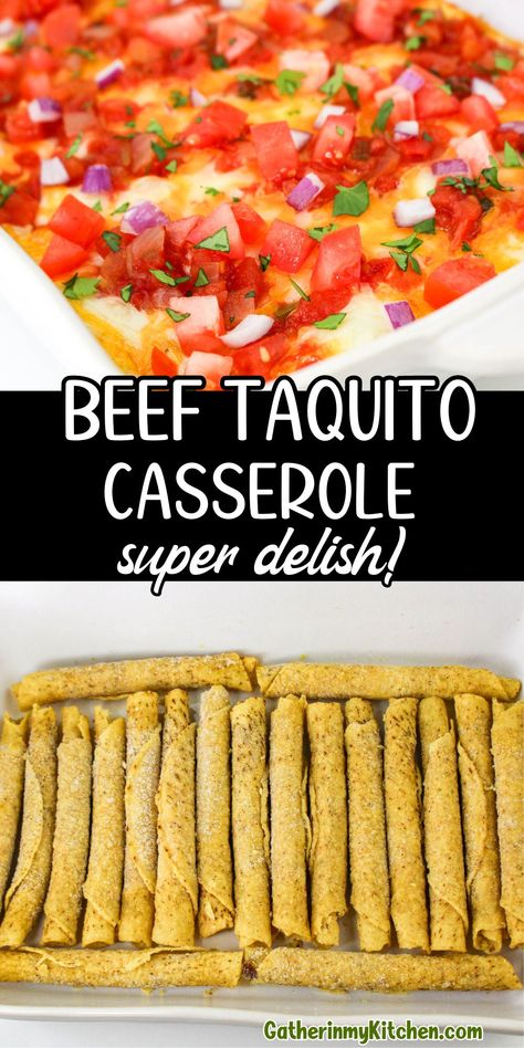 This easy Beef Taquito Casserole combines frozen beef taquitos with a creamy sauce, green chilis, and lots of melted cheese for a delicious, hassle-free meal. Topped with salsa and baked to perfection, this casserole is perfect for busy weeknights or casual get-togethers. Customize it with fresh toppings like cilantro, diced onions, or tomatoes for extra flavor. Ready in under an hour, it's a dish the whole family will love.