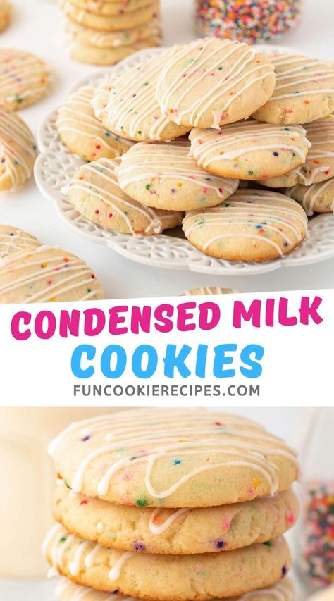 Cookie Recipes With Condensed Milk, Simple Condensed Milk Recipes, Eagle Brand Cookies, Condensed Milk Cookies Recipes, Sweetened Condensed Milk Cookies Recipes, What Can You Make With Sweetened Condensed Milk, Cakes Using Sweetened Condensed Milk, Sweets With Condensed Milk, Cookies With Condensed Milk