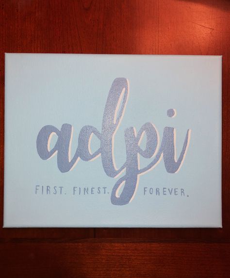 Sorority Canvas Adpi, Adpi Paintings, Adpi Canvases, Alpha Delta Pi Canvas, Delta Gamma Canvas, Big Little Canvas, Alpha Delta Pi Sorority, Sorority Art, Big Little Basket