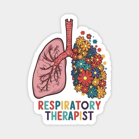 Respiratory Therapist with lung anatomy design for respiratory therapist gifts, matching outfits, birthday, therapist gifts, nurse gifts, Halloween costumes 2024, Christmas, Respiratory Care Week, World Lung Day, Nurse Week, respiratory care professional -- Choose from our vast selection of magnets to match with your desired size to make the perfect custom magnet. Pick your favorite: Movies, TV Shows, Art, and so much more! Available in two sizes. Perfect to decorate your fridge, locker, or any… Respiratory Therapist Week, Respiratory Care Week, Anatomy Design, Medical Artwork, Lung Anatomy, Outfits Birthday, Respiratory Care, Nurse Week, Respiratory Therapy