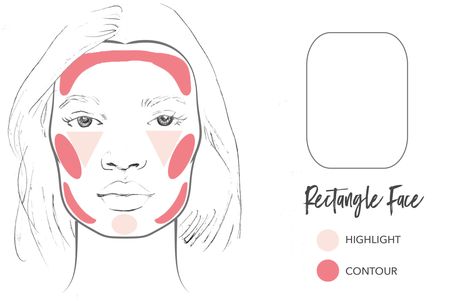 How to Contour and How to Highlight with Natural Makeup | 100% PURE Make Up For Rectangle Face, Rectangular Face Makeup, Hair Styles For Rectangular Face, Rectangle Face Makeup, Face Shape Chart, Rectangular Face Shape, Rectangle Face Shape, Rectangle Face, Rectangular Face