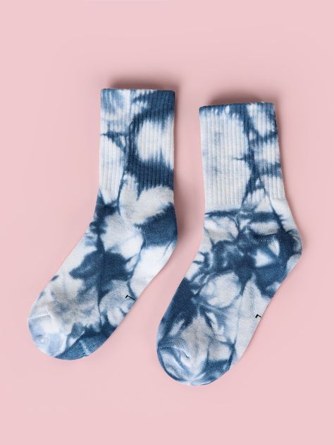 Peony Blush Suede, Tie Dye Socks, Kids Tie Dye, Blue Q, Tie Dye Colors, Over The Knee Socks, Cute Socks, Long Socks, Tube Socks