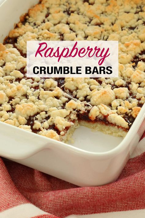 The easiest raspberry crumble bars made with raspberry jam, shredded coconut, and buttery shortbread dough. Raspberry Bars Recipes, Coconut Dream Bars, Peach Cobbler Pie, Raspberry Squares, Raspberry Crumb Bars, Raspberry Crumble Bars, Lemon Raspberry Muffins, Strawberry Pop Tart, Raspberry Crumble