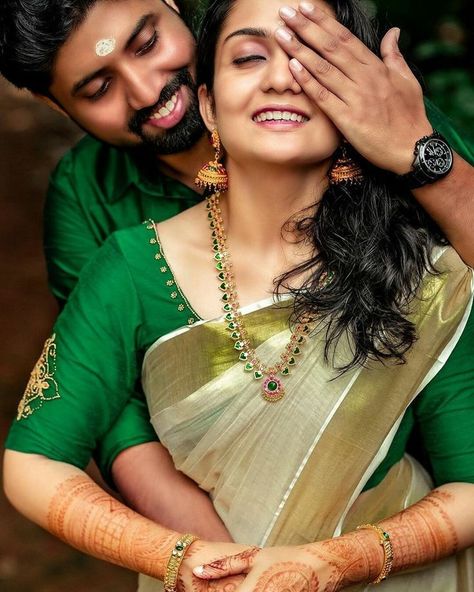 Romantic Love Story Happy Couple #wedding #love #romantic #couple #graphicdecign #india #indian #weddingdress #dress Tamil Couple Photoshoot, Poses Video, Couples Kiss, Sisters Photoshoot Poses, Kerala Wedding Photography, Image Couple, Indian Wedding Photography Couples, Indian Wedding Couple Photography, Pre Wedding Photoshoot Outdoor