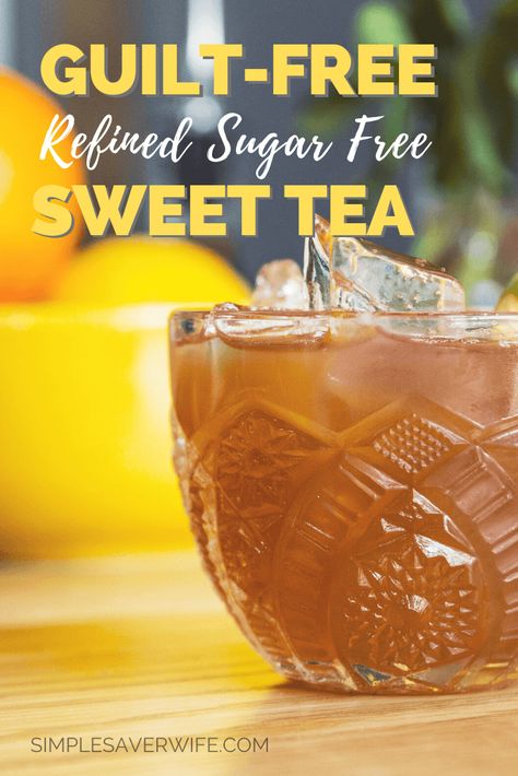 Healthy Sweet Tea, Sweet Tea Recipes, Alternative Sweeteners, Too Much Sugar, Sugar Alternatives, Eating Too Much, Iced Tea Recipes, Sugar Detox, Organic Teas