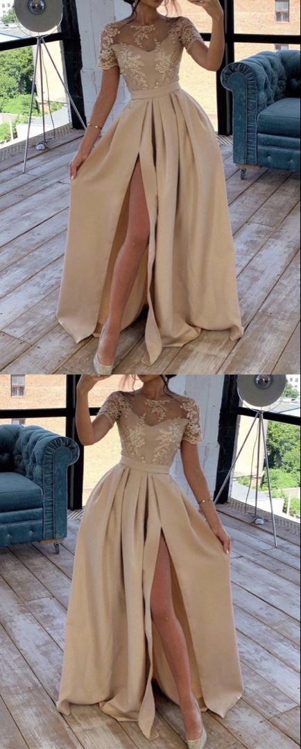 Champagne Bridesmaid Dresses With Sleeves, Champagne Bridesmaid Dresses Short, Champagne Bridesmaid Dresses, Champagne Bridesmaid, Bridesmaid Dresses With Sleeves, Champagne Dress, فستان سهرة, Pretty Prom Dresses, Short Bridesmaid Dresses